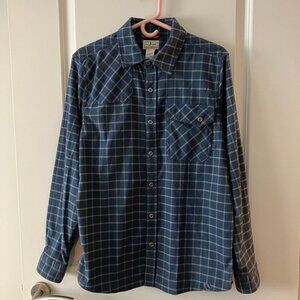 L.L.Bean Timberline Performance Flannel Shirt Plaid Men's Regular